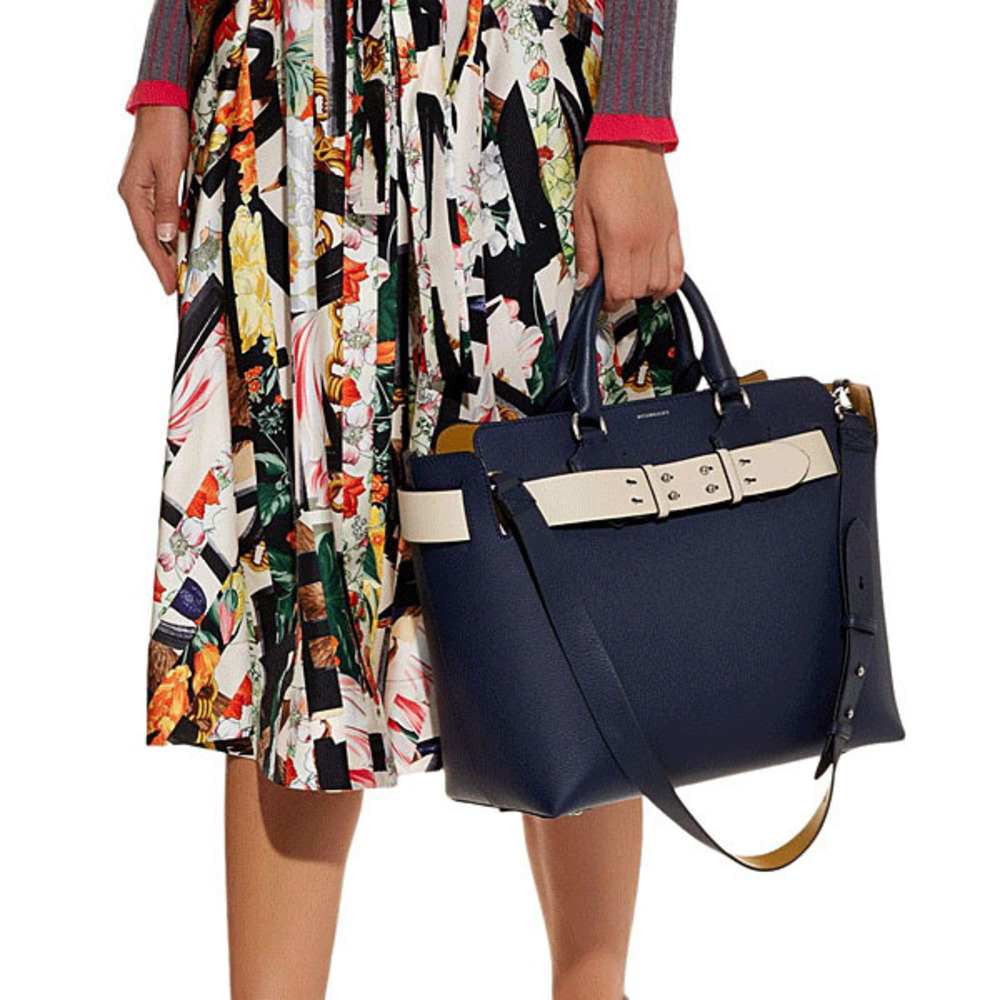 Burberry Leather Handbag London Outlet Blue
